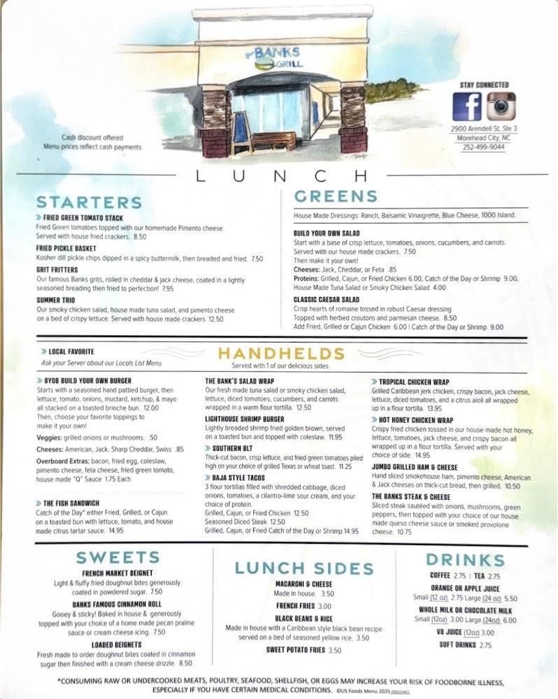 The Banks Grill Menu image 2